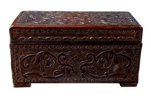 Hand Tooled Leather Box
