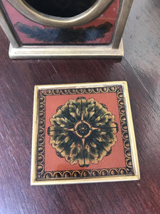 reverse painted glass coasters
